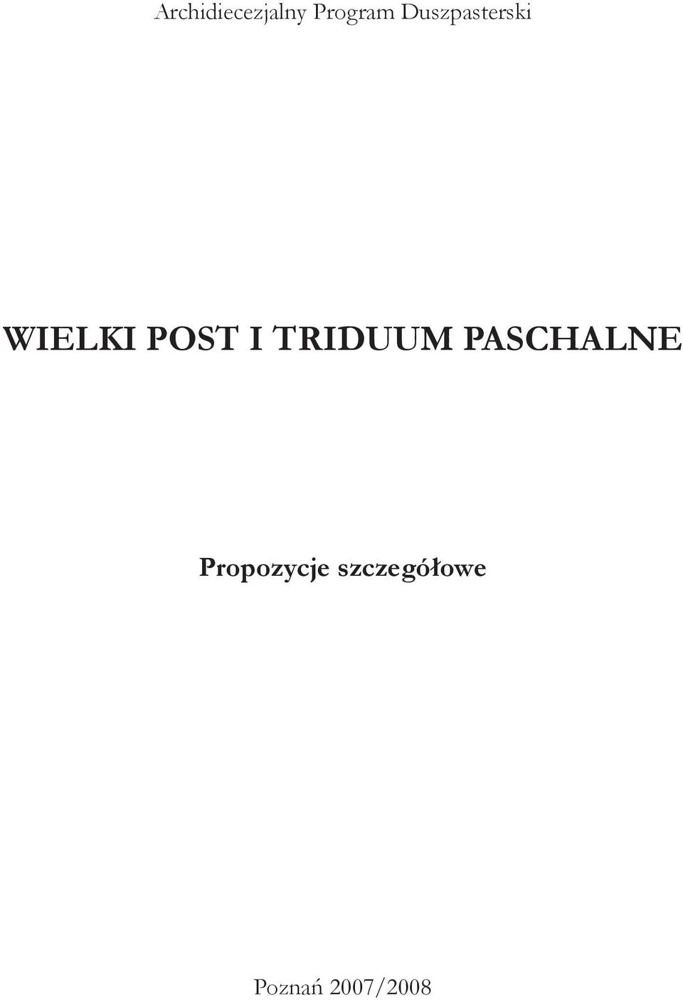 TRIDUUM PASCHALNE