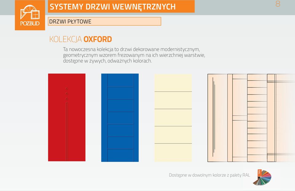 frezowanym na ich wierzchniej warstwie, dostępne w