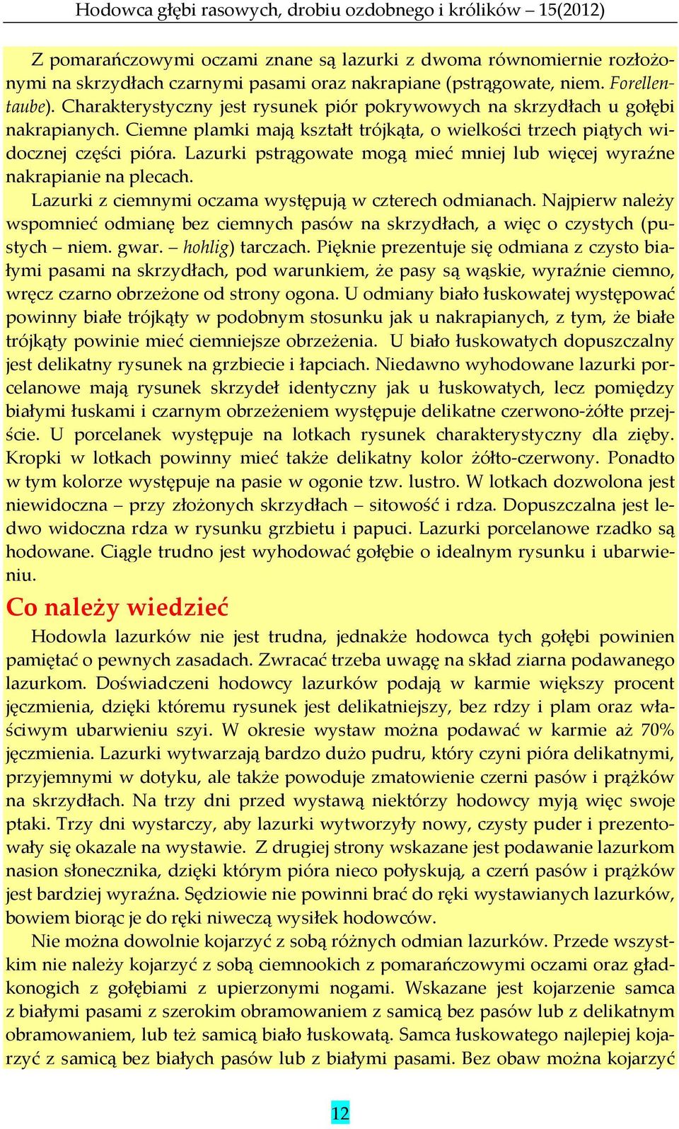 Lazurki pstrągowate mogą mieć mniej lub więcej wyraźne nakrapianie na plecach. Lazurki z ciemnymi oczama występują w czterech odmianach.