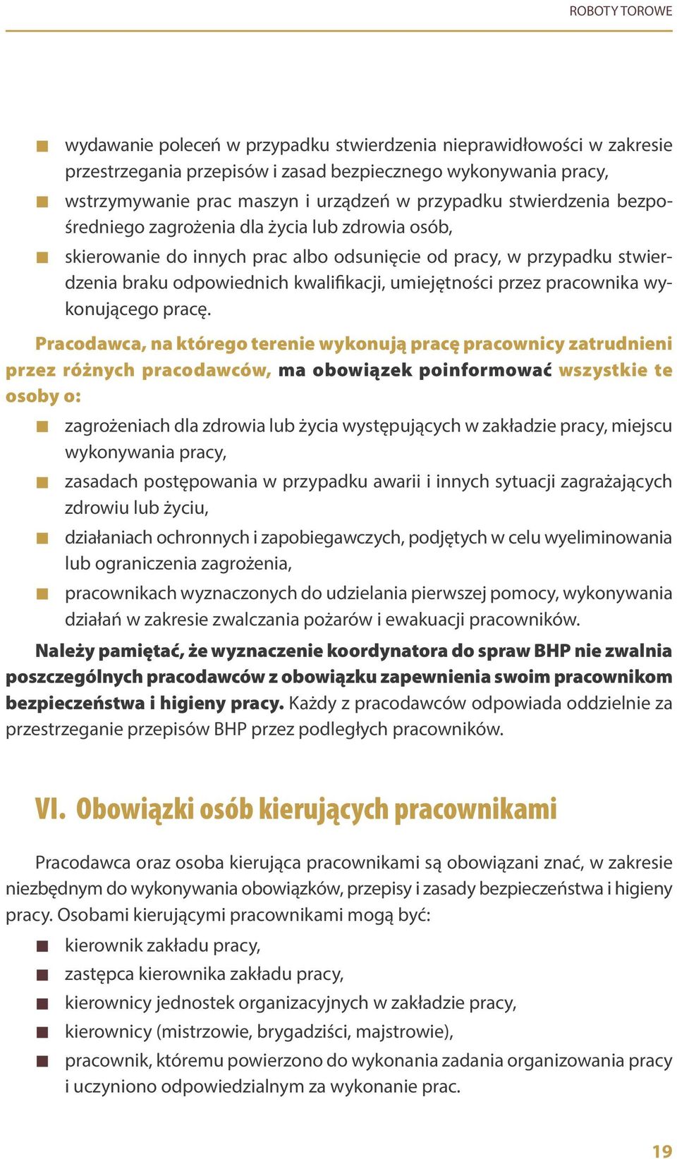 wykonującego pracę.