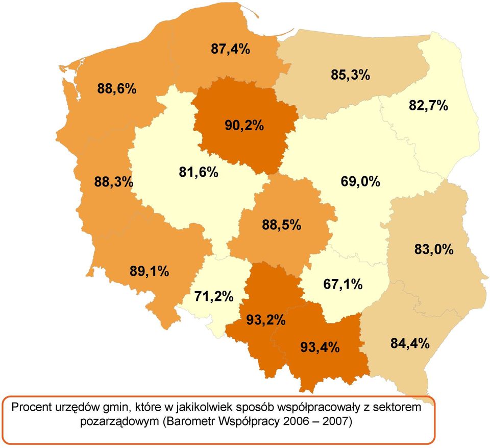 urzędów gmin, które w jakikolwiek sposób