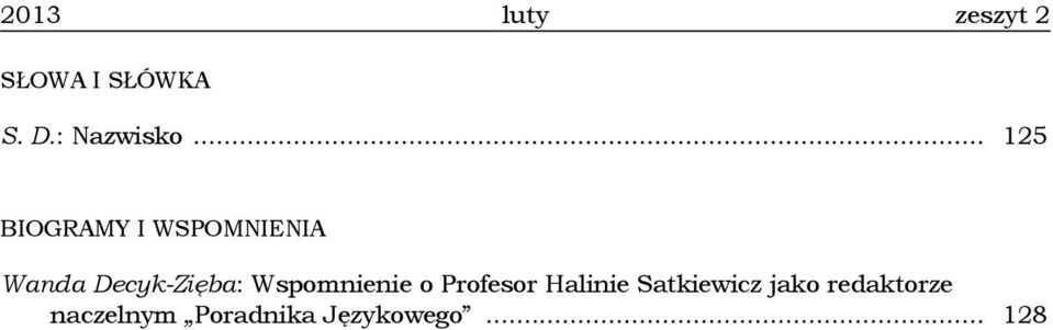 Decyk-Zięba: Wspomnienie o Profesor Halinie