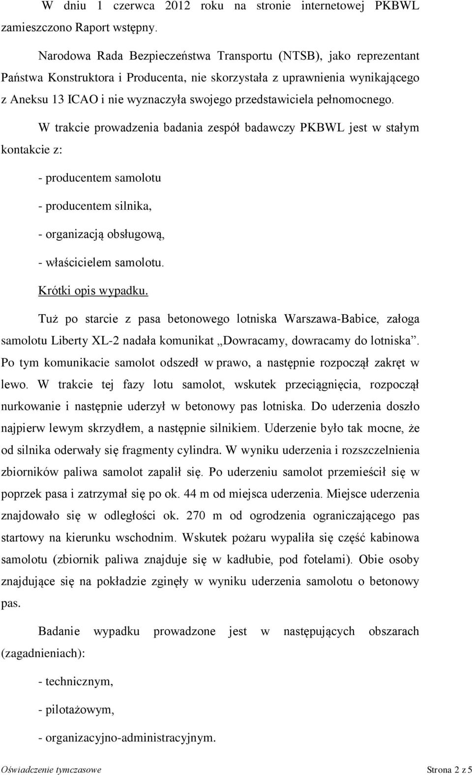 przedstawiciela pełnomocnego.