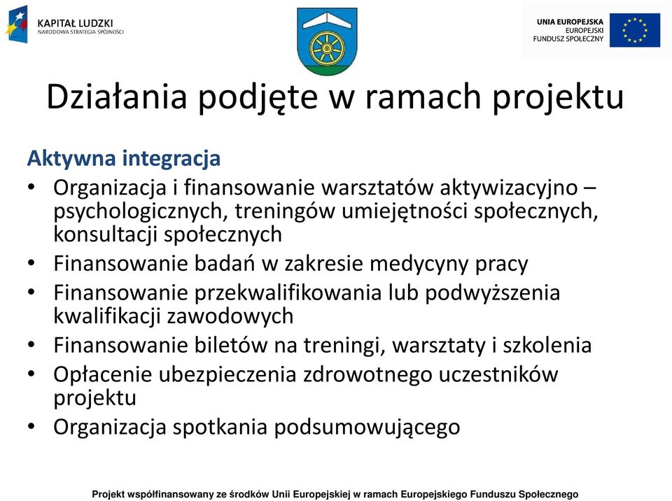 medycyny pracy Finansowanie przekwalifikowania lub podwyższenia kwalifikacji zawodowych Finansowanie biletów na