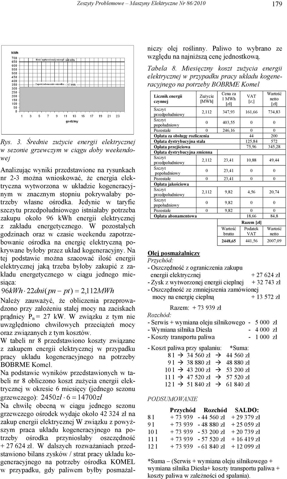 kogeneracyjnym w znacznym stopniu pokrywałaby potrzeby własne ośrodka.