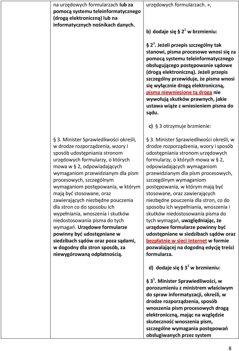 Jeżeli przepis szczególny przewiduje, że pisma wnosi się wyłącznie drogą elektroniczną, pisma niewniesione tą drogą nie wywołują skutków prawnych, jakie ustawa wiąże z wniesieniem pisma do sądu.