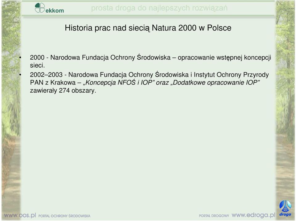 2002 2003 - Narodowa Fundacja Ochrony Środowiska i Instytut Ochrony