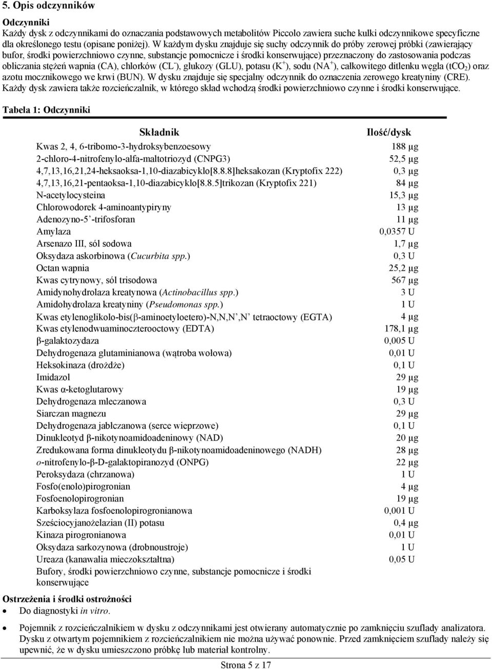 obliczania stężeń wapnia (CA), chlorków (CL - ), glukozy (GLU), potasu (K + ), sodu (NA + ), całkowitego ditlenku węgla (tco 2 ) oraz azotu mocznikowego we krwi (BUN).