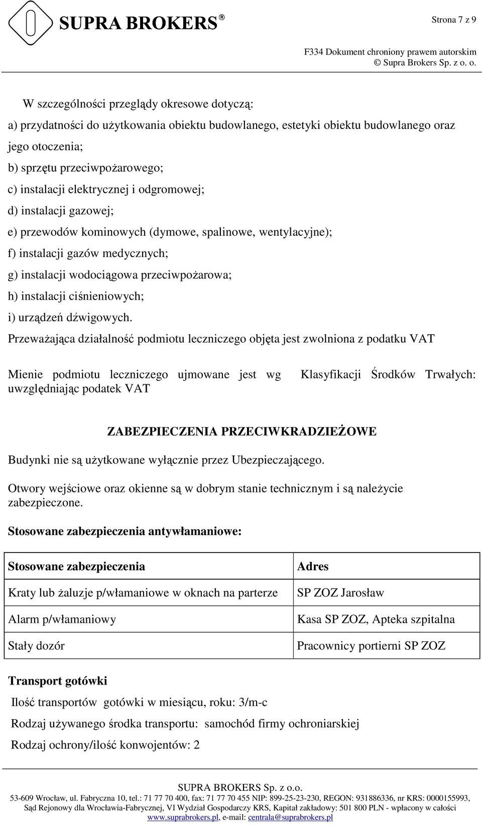 instalacji ciśnieniowych; i) urządzeń dźwigowych.