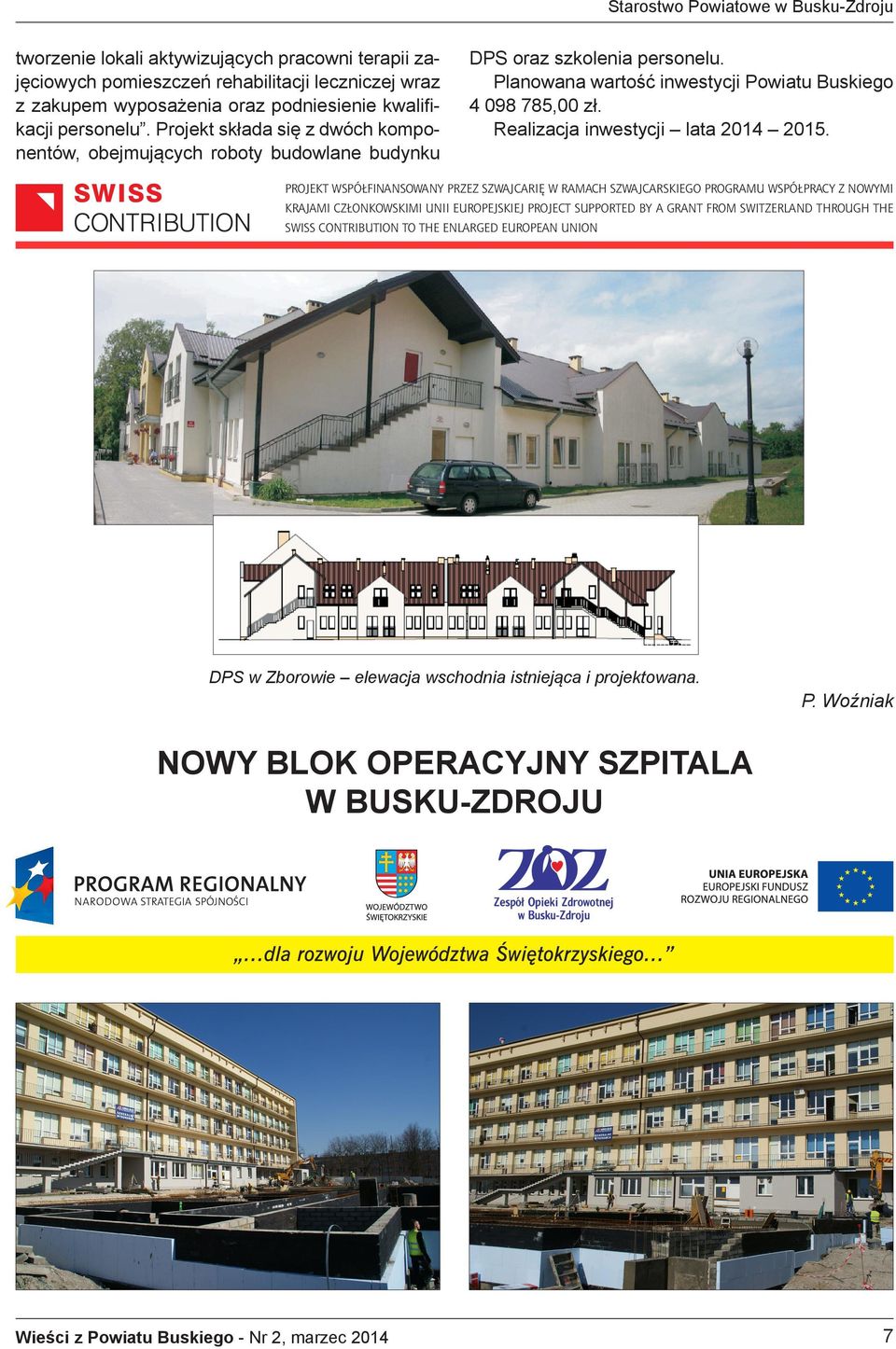 Realizacja inwestycji lata 2014 2015.