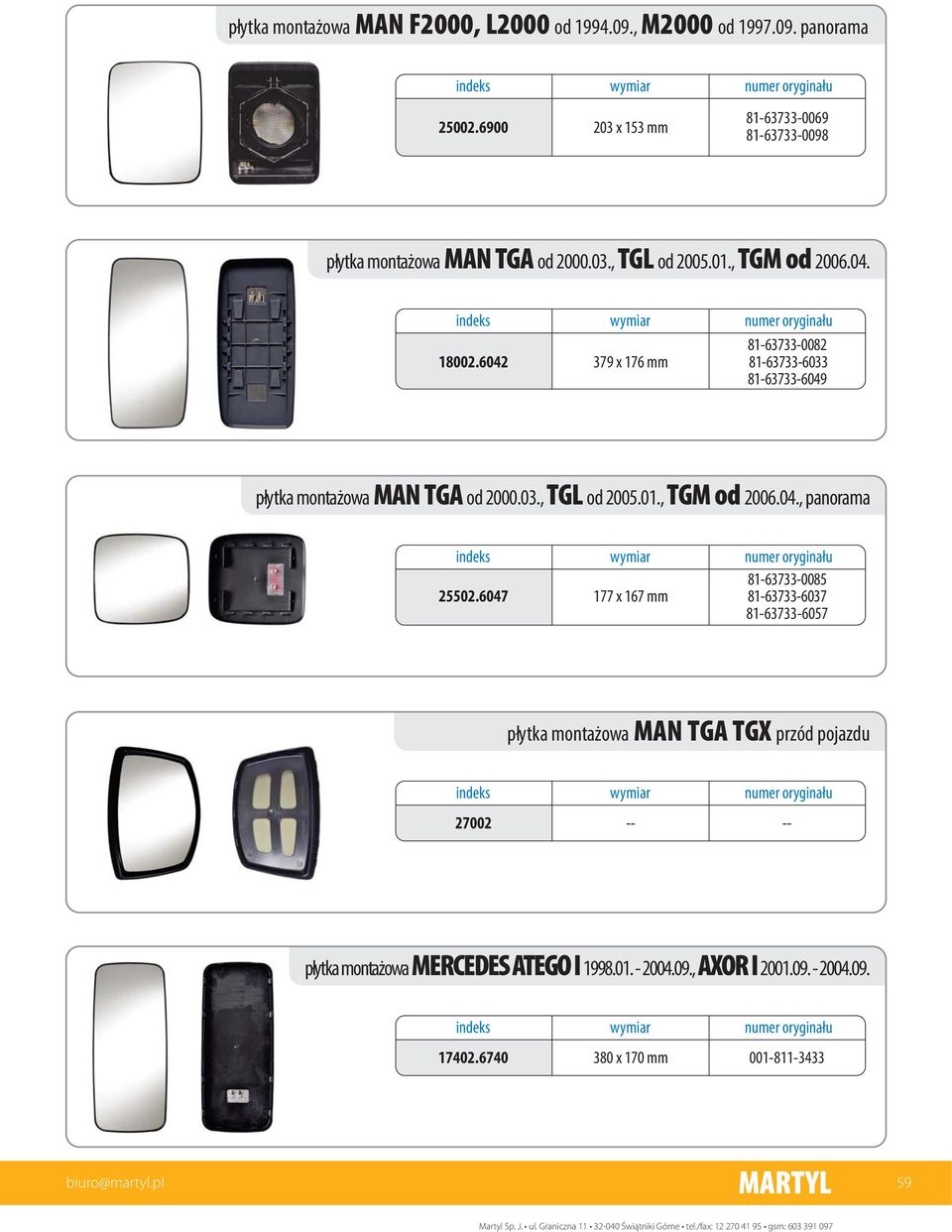 6042 379 x 176 mm 81-63733-0082 81-63733-6033 81-63733-6049 płytka montażowa MAN TGA od 2000.03., TGL od 2005.01., TGM od 2006.04., panorama 25502.