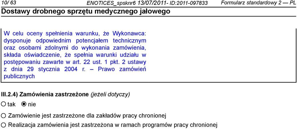 postępowaniu zawarte w art. 22