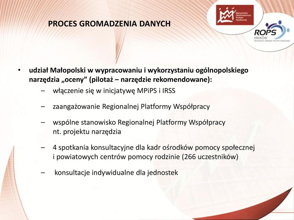 Współpracy wspólne stanowisko Regionalnej Platformy Współpracy nt.