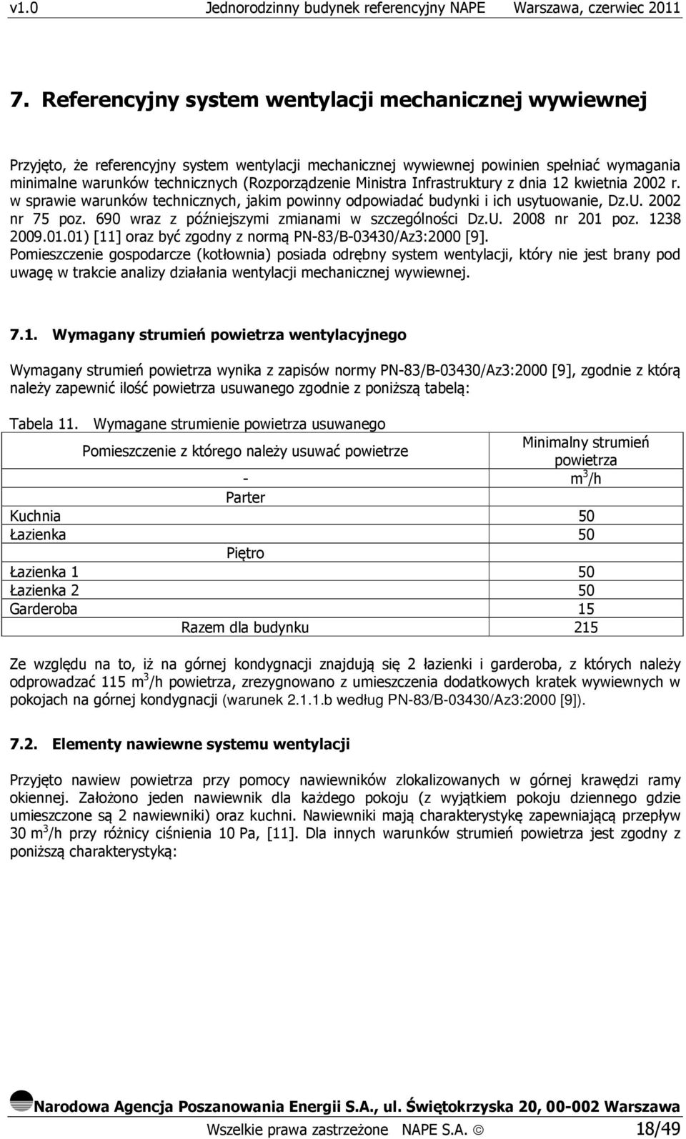 690 wraz z późniejszymi zmianami w szczególności Dz.U. 2008 nr 201 poz. 1238 2009.01.01) [11] oraz być zgodny z normą PN-83/B-03430/Az3:2000 [9].