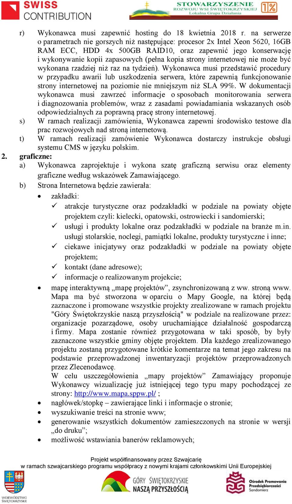 strony internetowej nie może być wykonana rzadziej niż raz na tydzień).