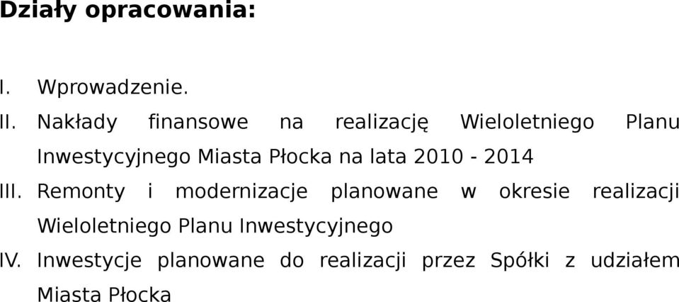 Płocka na lata 2010-2014 III.