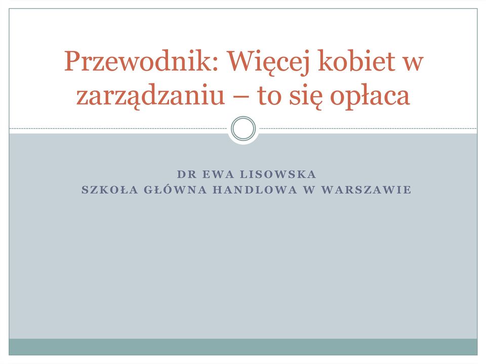 opłaca DR EWA LISOWSKA