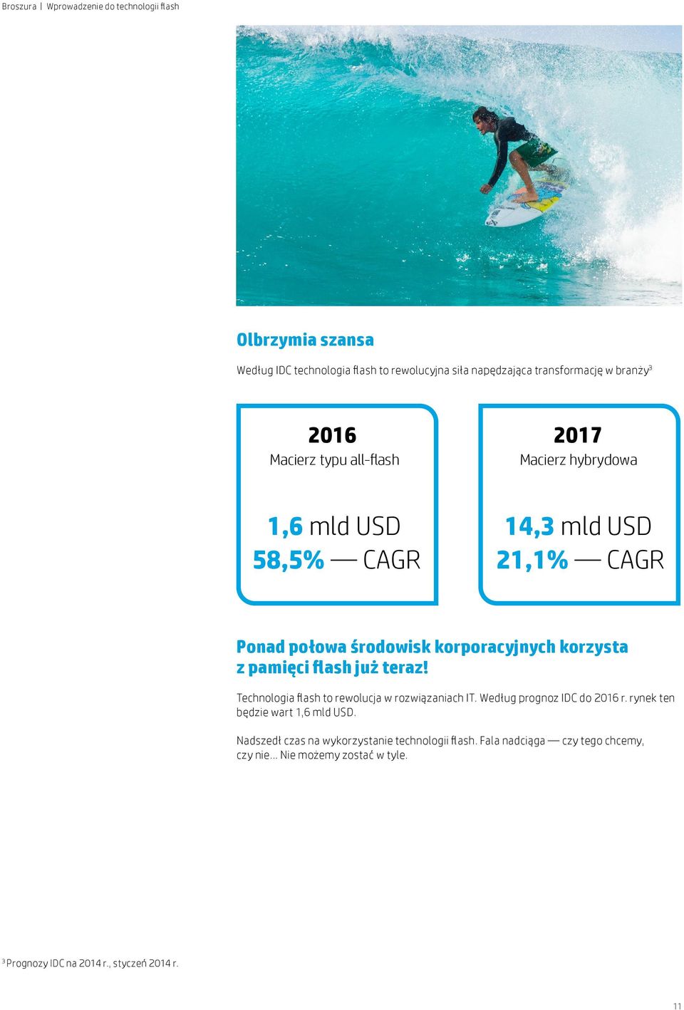 Technologia flash to rewolucja w rozwiązaniach IT. Według prognoz IDC do 2016 r. rynek ten będzie wart 1,6 mld USD.