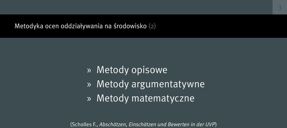 argumentatywne Metody matematyczne