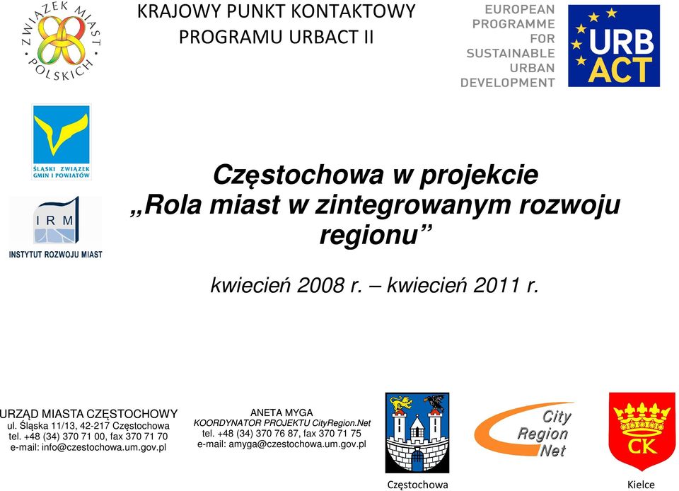 regionu kwiecień 2008 r.