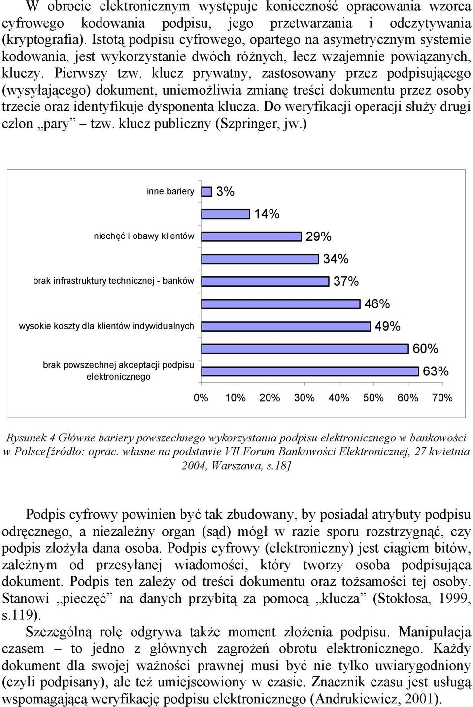 klucz prywatny, zastosowany przez podpisującego (wysyłającego) dokument, uniemożliwia zmianę treści dokumentu przez osoby trzecie oraz identyfikuje dysponenta klucza.