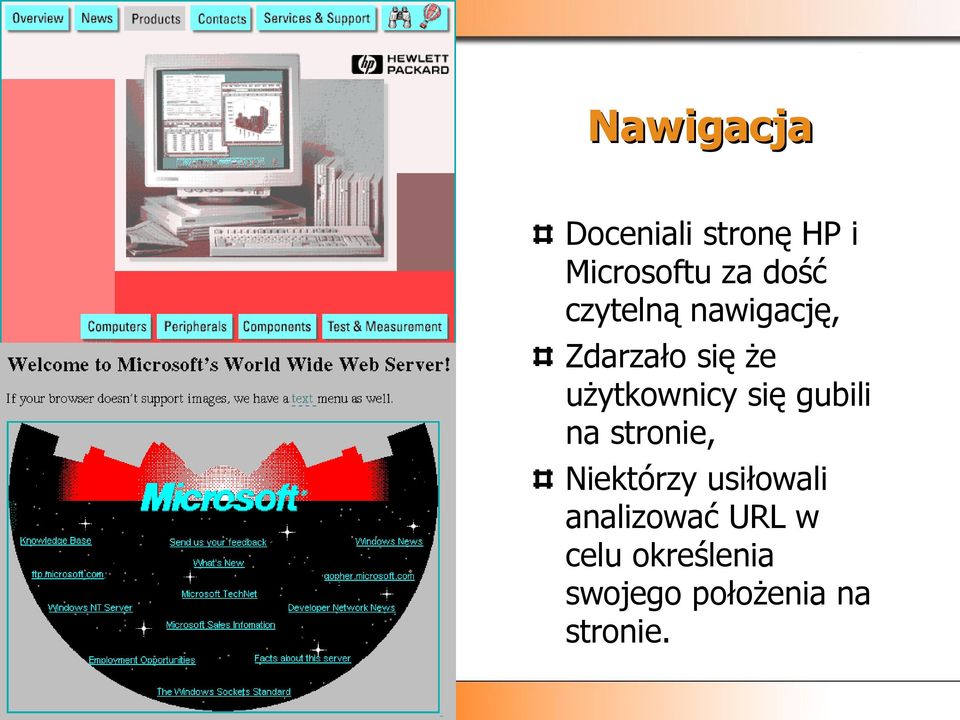 się gubili na stronie, Niektórzy usiłowali