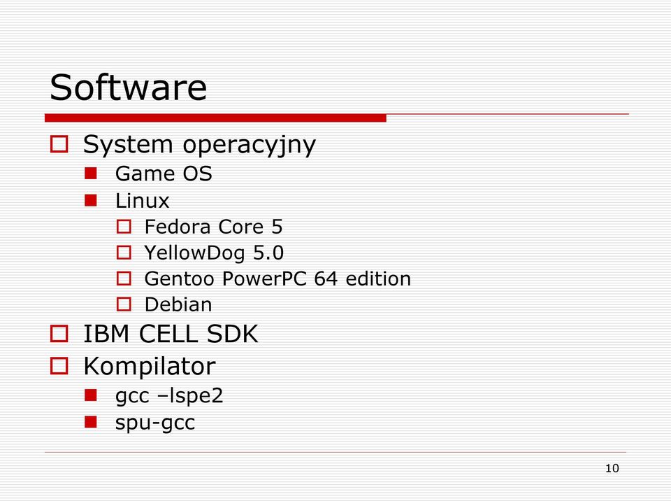 0 Gentoo PowerPC 64 edition Debian