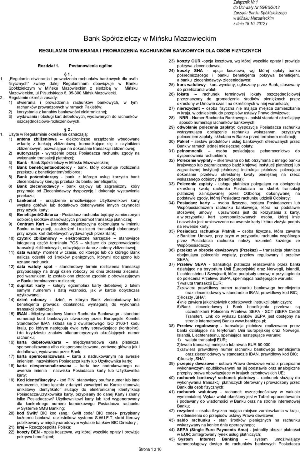 Postanowienia ogólne 1.