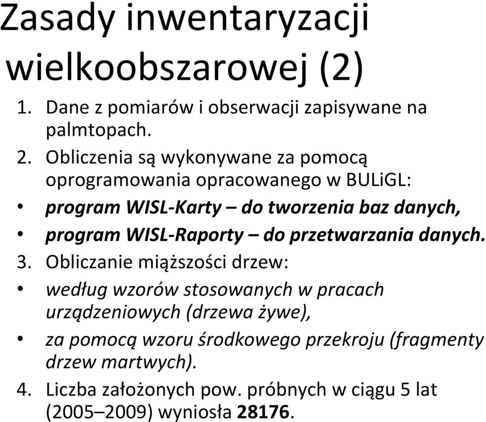 WISL Raporty do przetwarzania danych. 3.