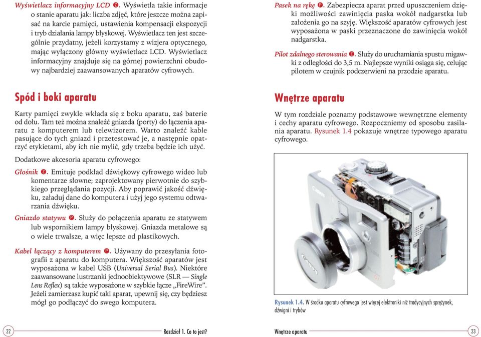 Wyświetlacz ten jest szczególnie przydatny, jeżeli korzystamy z wizjera optycznego, mając wyłączony główny wyświetlacz LCD.