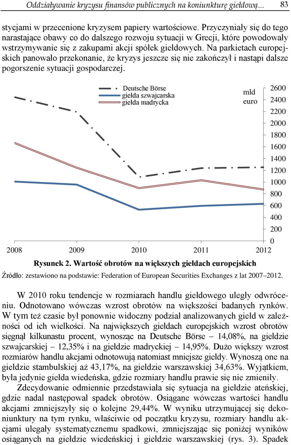 Na parkietach europejskich panowało przekonanie, że kryzys jeszcze się nie zakończył i nastąpi dalsze pogorszenie sytuacji gospodarczej.