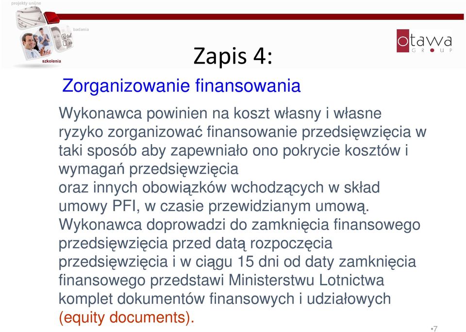 czasie przewidzianym umową.