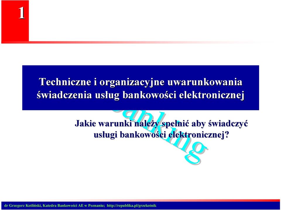 elektronicznej Jakie warunki należy y