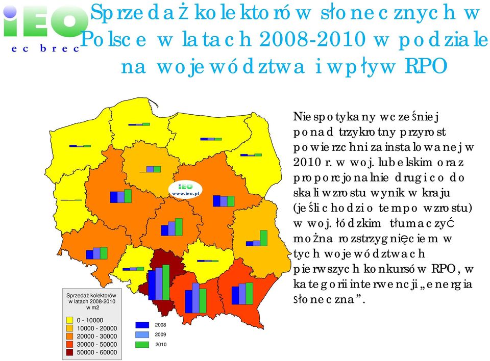 lubelskim oraz proporcjonalnie drugi co do skali wzrostu wynik w kraju (je li chodzi o tempo wzrostu) w woj.