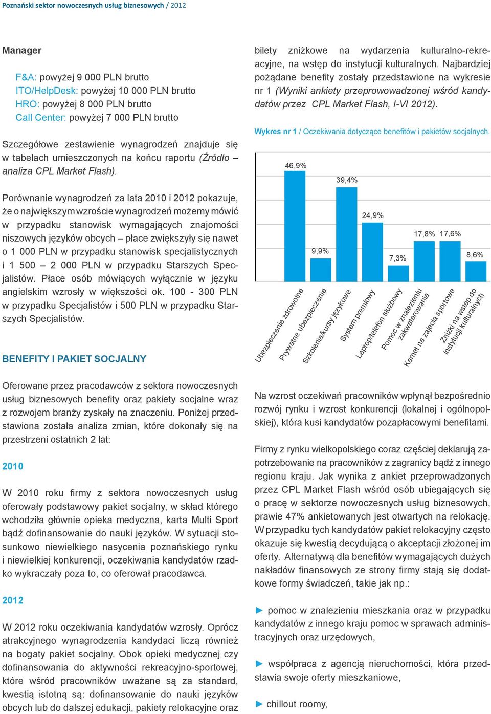 Porównanie wynagrodzeń za lata 2010 i 2012 pokazuje, że o największym wzroście wynagrodzeń możemy mówić w przypadku stanowisk wymagających znajomości niszowych języków obcych płace zwiększyły się