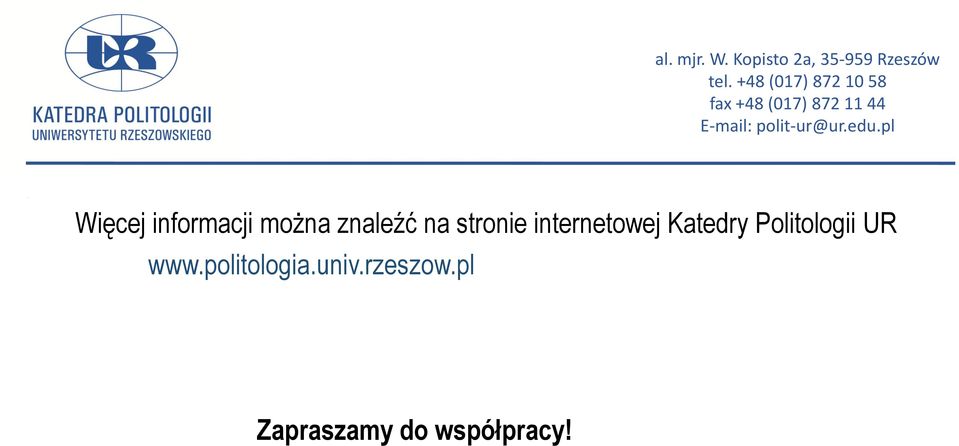 Politologii UR www.politologia.