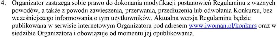 informowania o tym użytkowników.