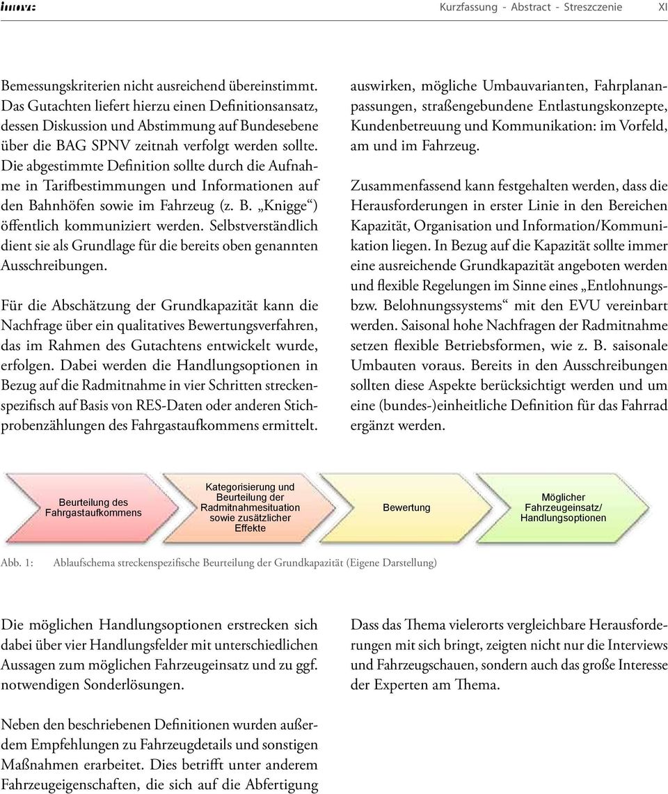 Die abgestimmte Definition sollte durch die Aufnahme in Tarifbestimmungen und Informationen auf den Bahnhöfen sowie im Fahrzeug (z. B. Knigge ) öffentlich kommuniziert werden.