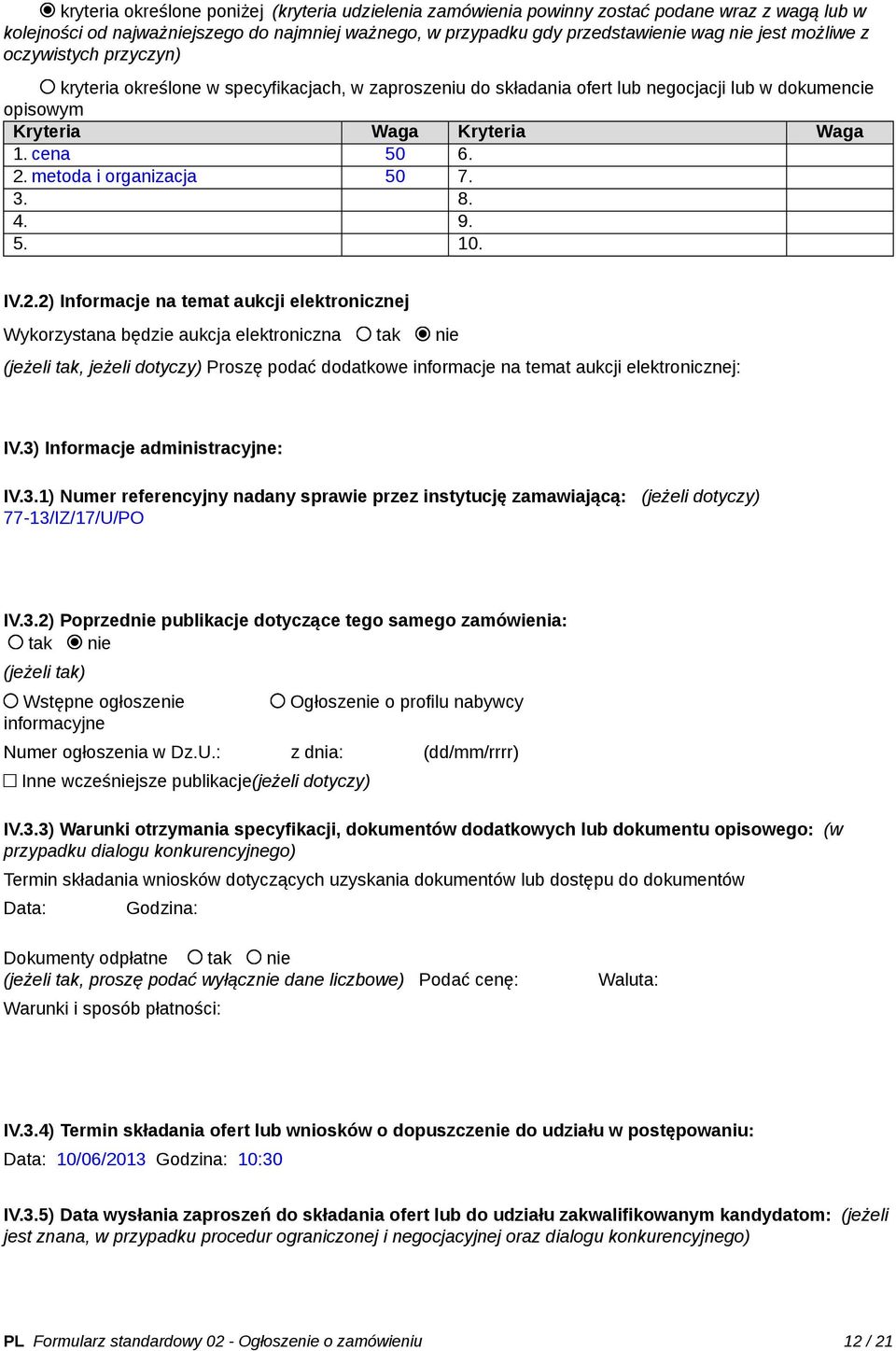 metoda i organizacja 50 7. 3. 8. 4. 9. 5. 10. IV.2.