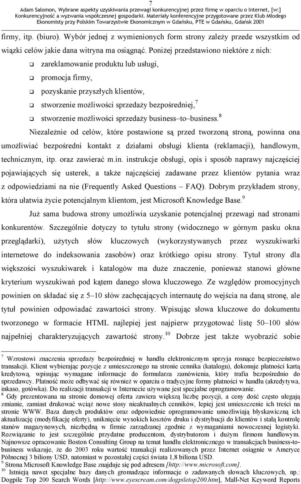 8 Niezależnie od celów, które postawione są przed tworzoną stroną, powinn