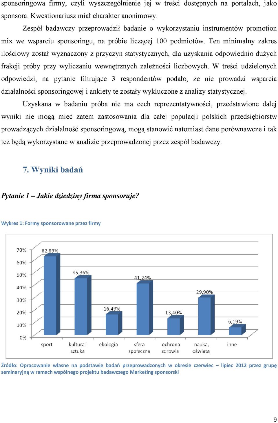 Ten minimalny zakres ilościowy został wyznaczony z przyczyn statystycznych, dla uzyskania odpowiednio duŝych frakcji próby przy wyliczaniu wewnętrznych zaleŝności liczbowych.