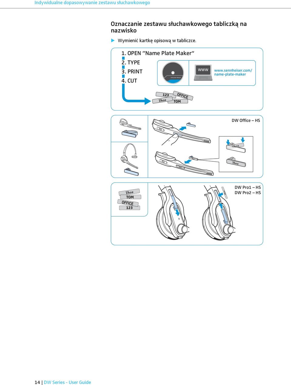 OPEN Name Plate Maker 2. TYPE 3. PRINT 4. CUT Instruction Manual WWW www.