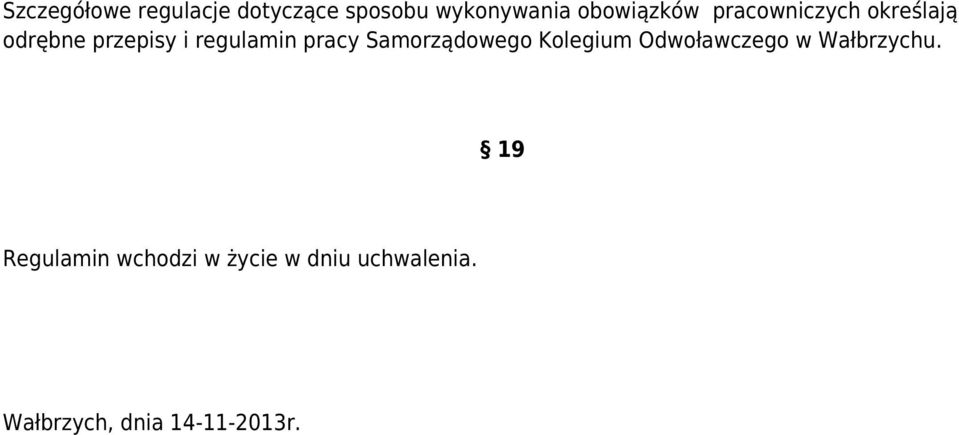 regulamin pracy Samorządowego Kolegium Odwoławczego w