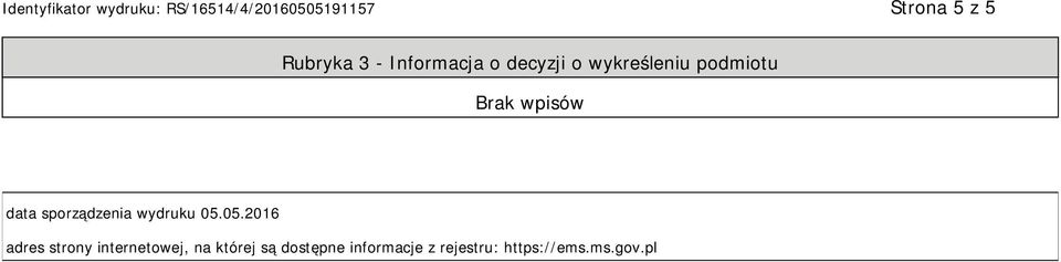 05.2016 adres strony internetowej, na której są