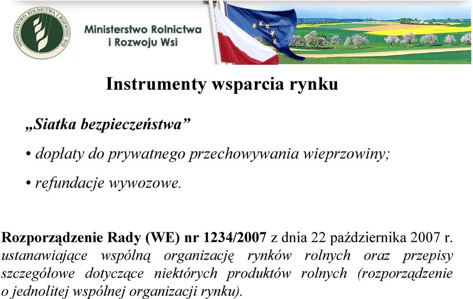 Rozporządzenie Rady (WE) nr 1234/2007 z dnia 22 października 2007 r.