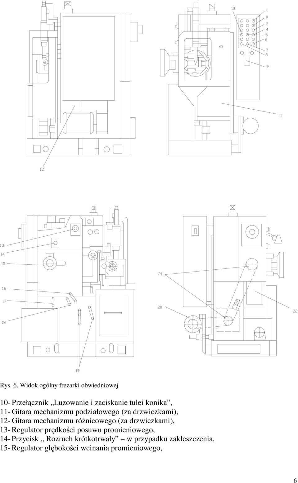 11- Gitara mechanimu podiałowego (a drwickami), 1- Gitara mechanimu rónicowego (a