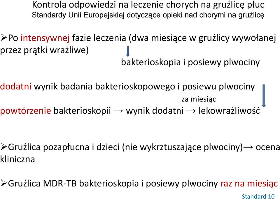 posiewu plwociny za miesiąc powtórzenie bakterioskopii wynik dodatni lekowrażliwośd Gruźlica pozapłucna i dzieci