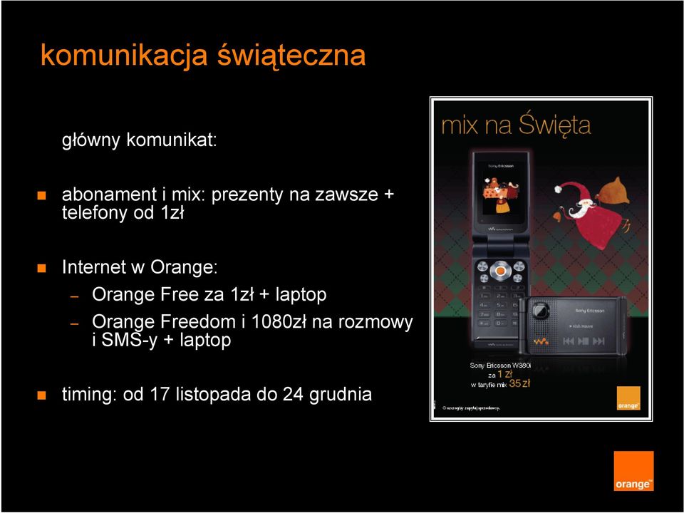 Orange Free za 1zł + laptop Orange Freedom i 1080zł na