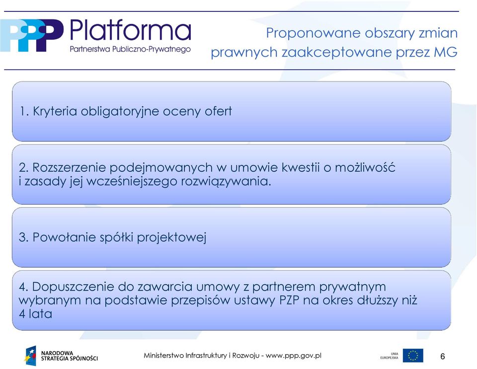 Rozszerzenie podejmowanych w umowie kwestii o możliwość i zasady jej wcześniejszego