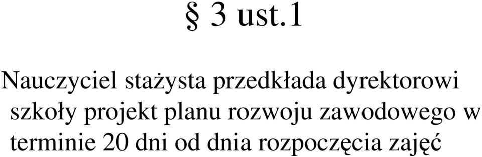 dyrektorowi szkoły projekt planu